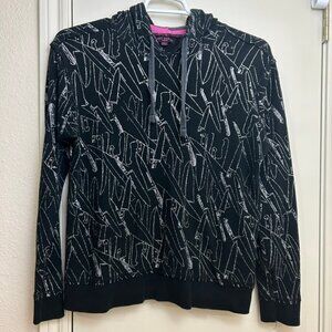 Andy Warhol Original Metallic Glitter Knife/ Knives Hoodie Medium